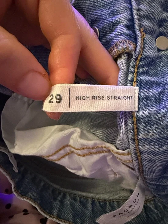 Pacsun High Rise Straight Leg Jeans Size 29 - Picture 4 of 6